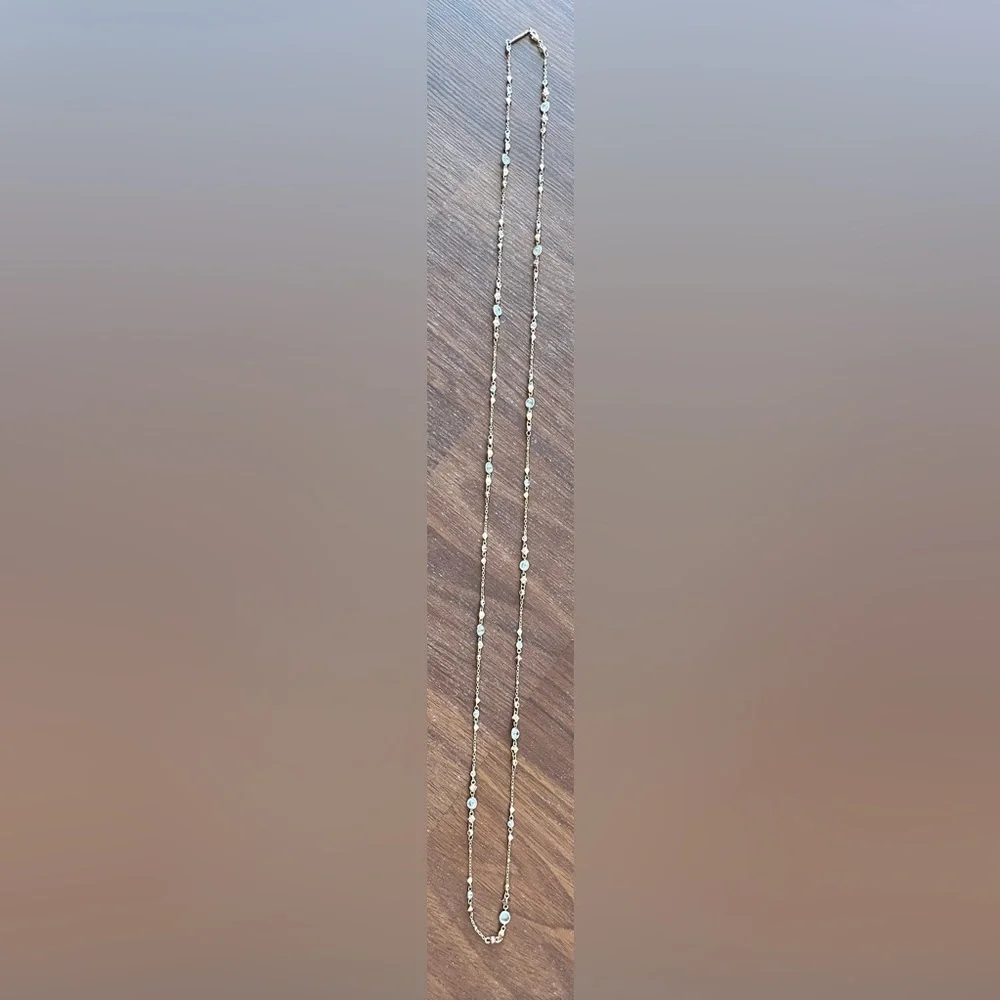Kendra Scott Wyndham Rose Gold Long Necklace